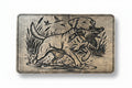 Hunting dog featured in Jacobean