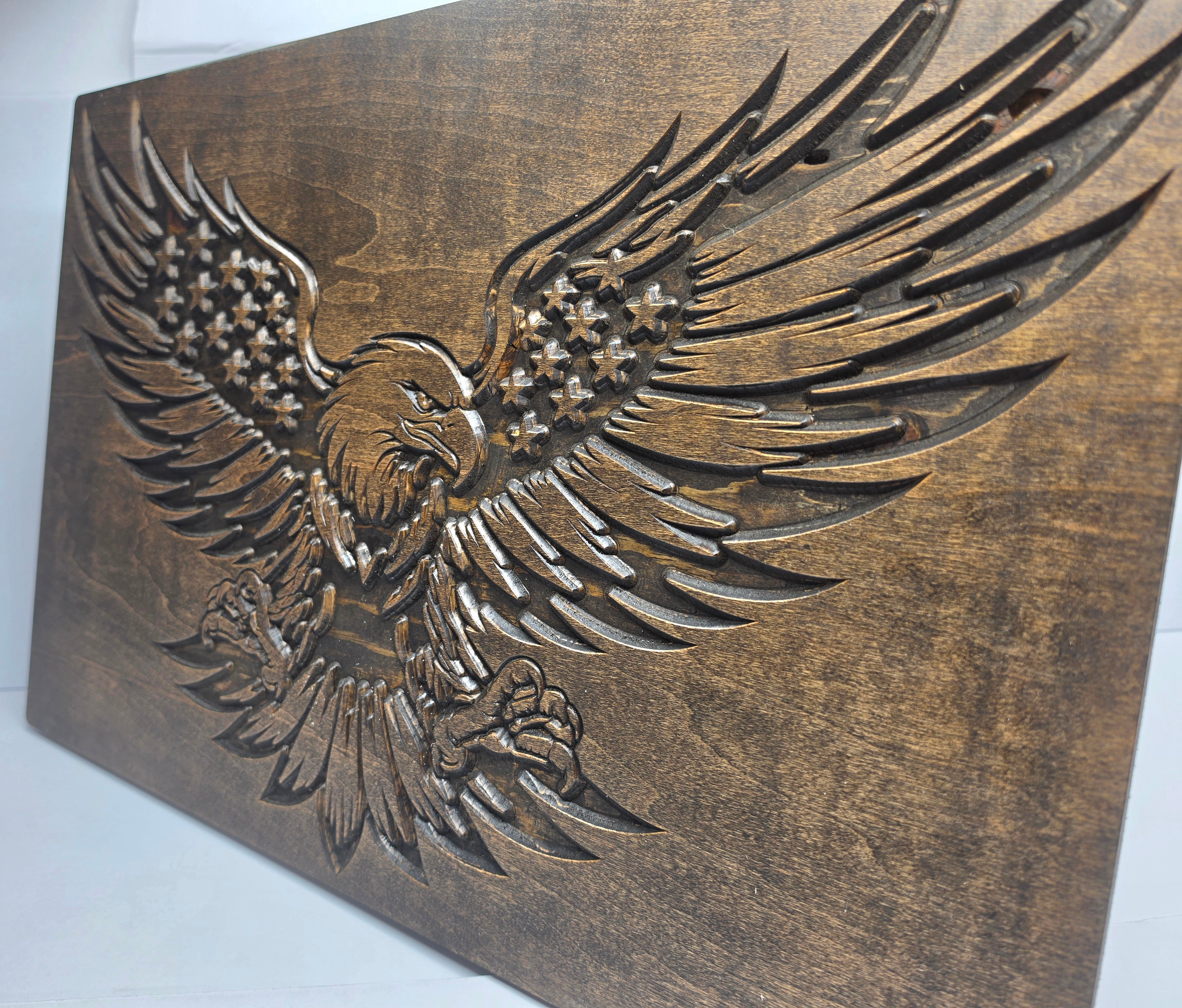American Eagle Patriotic Gun Box in Espresso