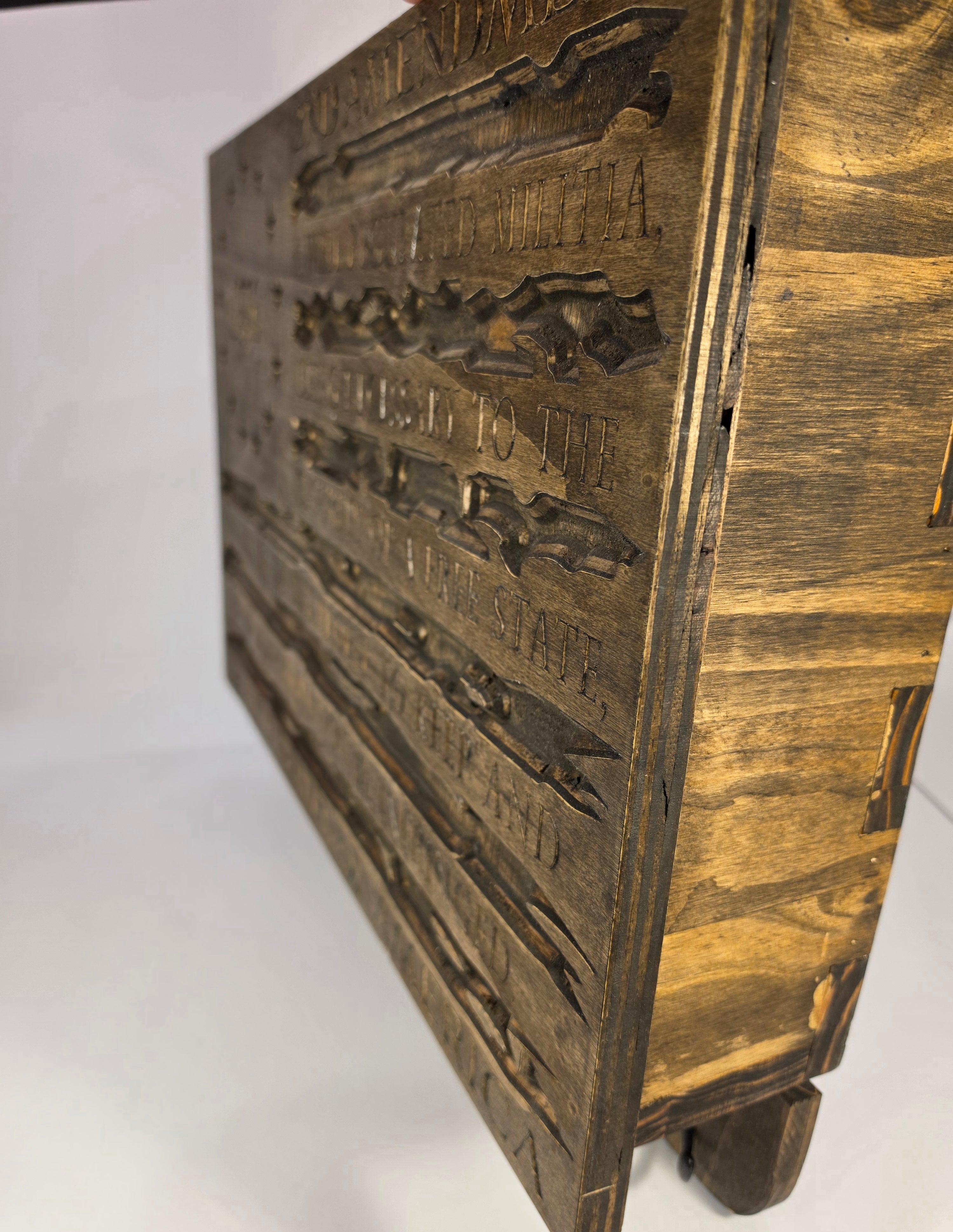 1776 Second Amendment Box Shown with Rack