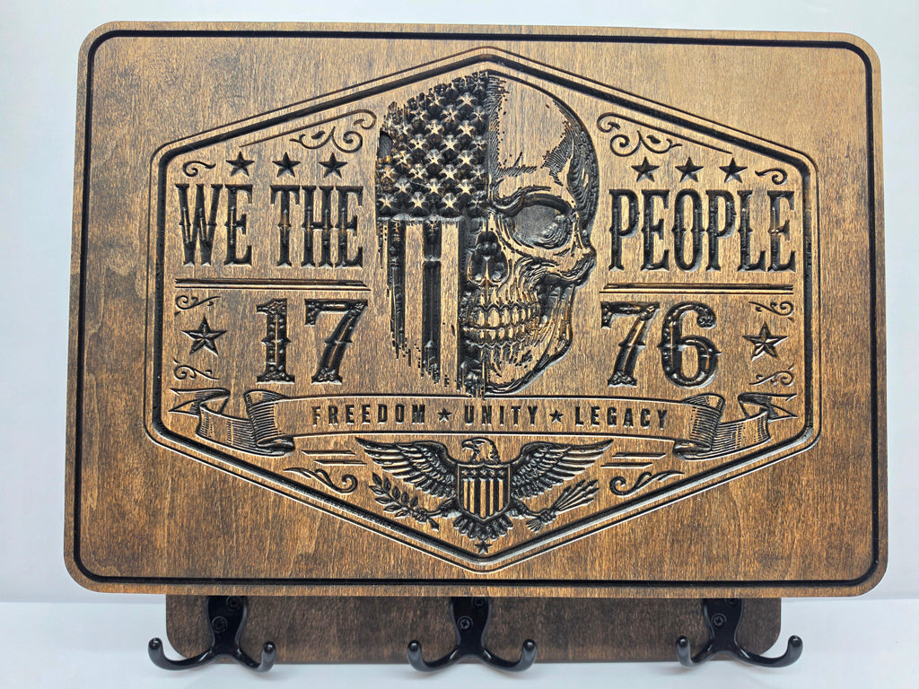 We The People 1776 Freedom Unity Legacy with rack in Jacobean