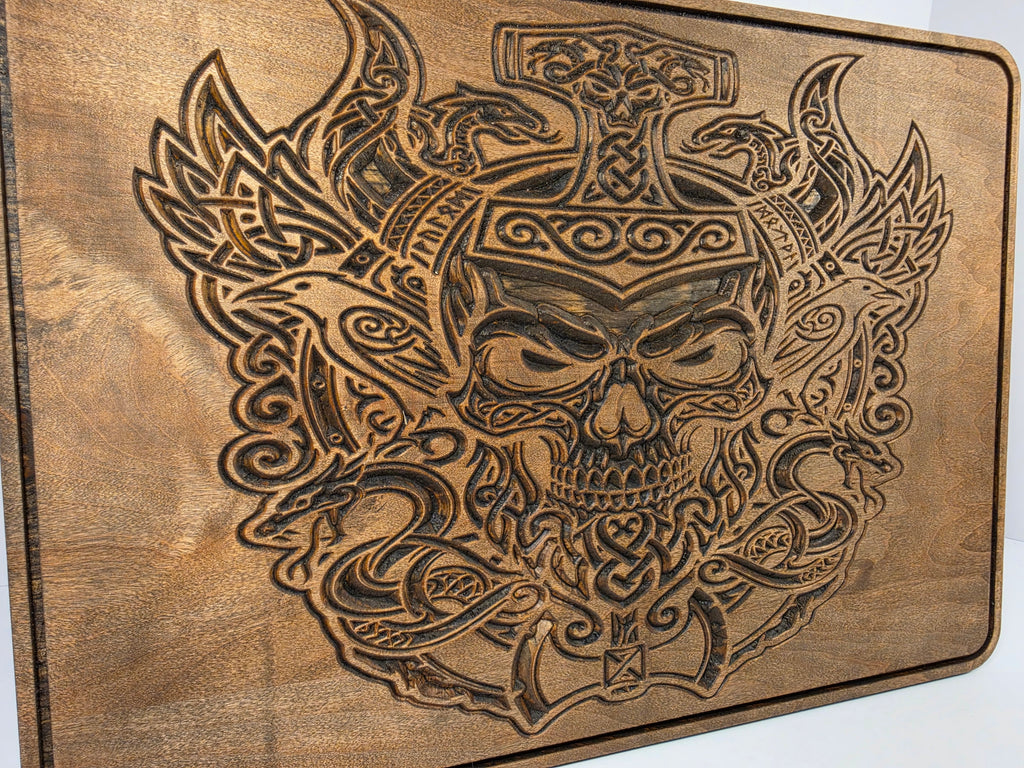 Nordic Skull Shown in Espresso