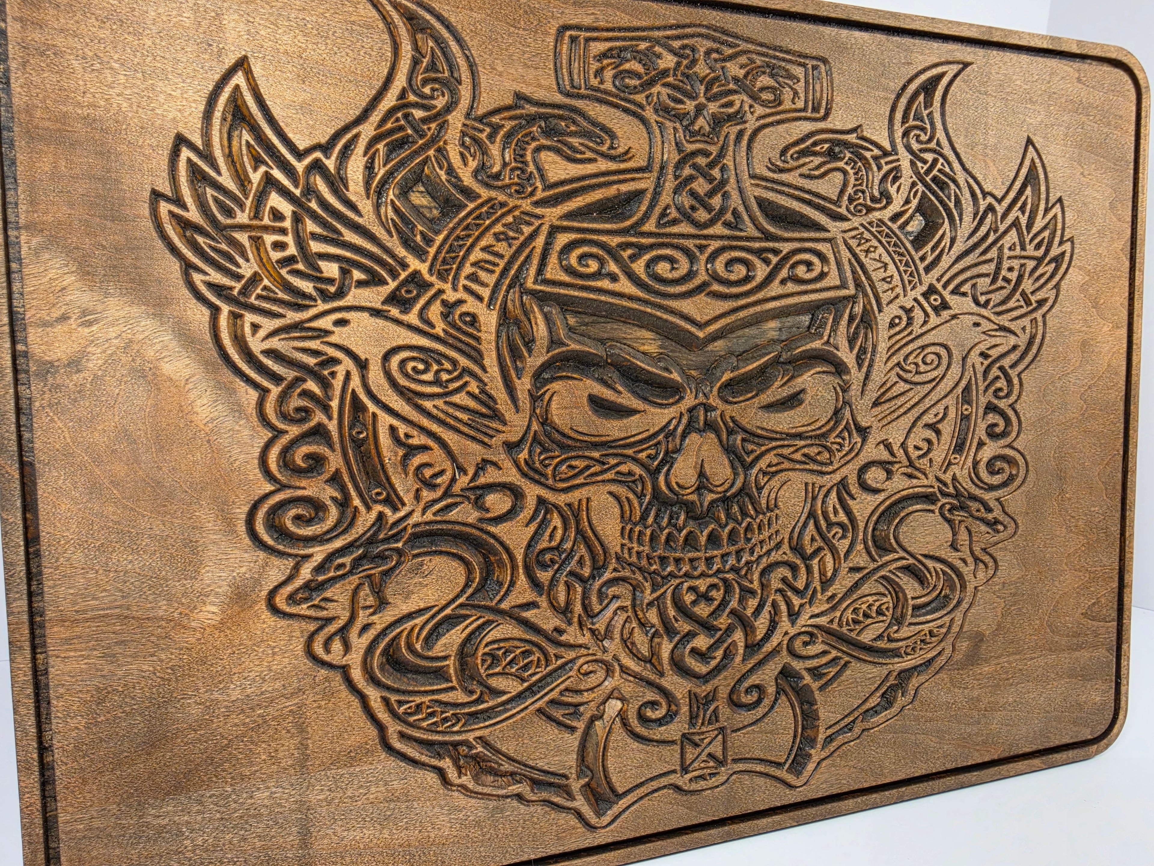 Nordic Skull Shown in Espresso
