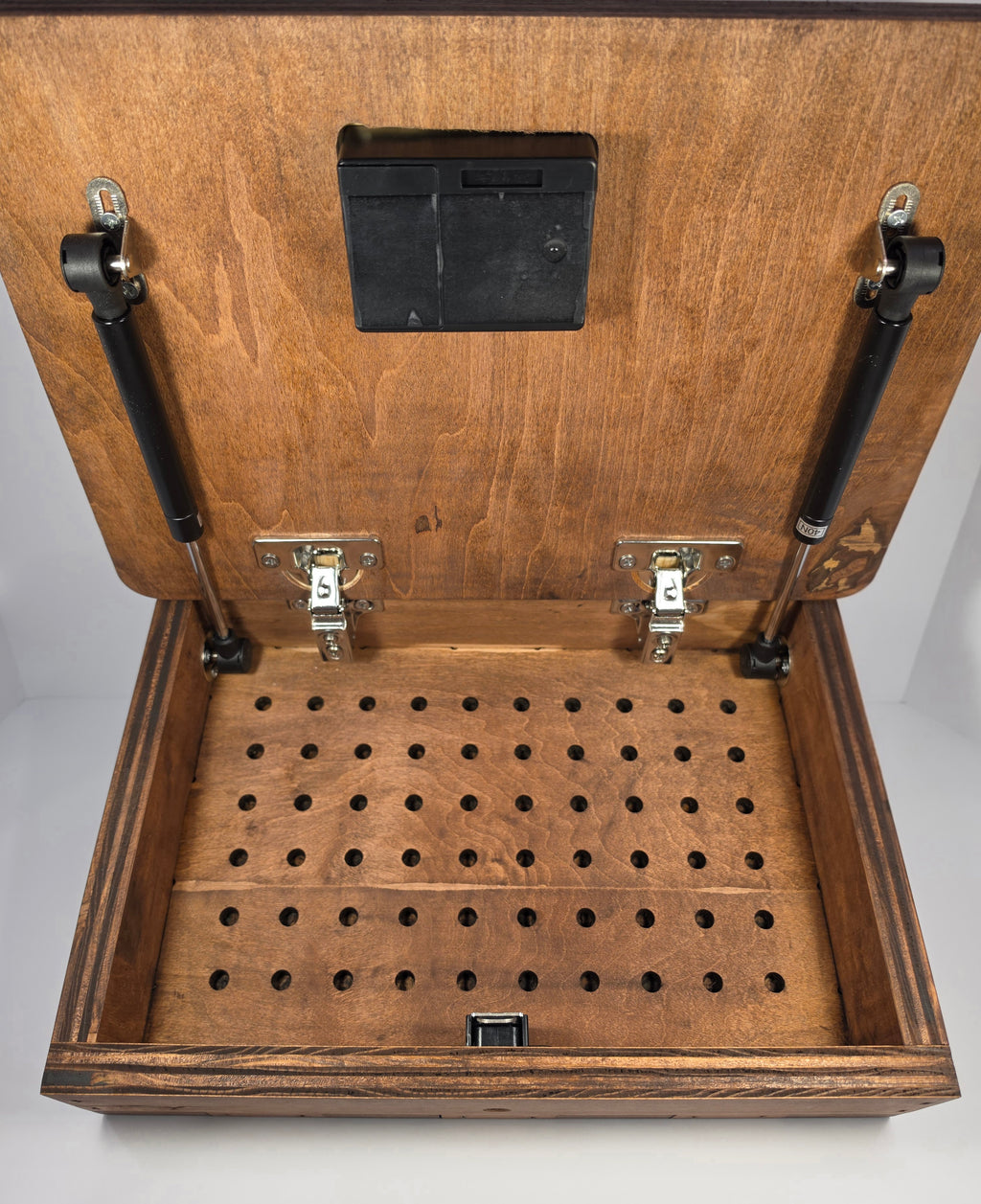 Skull Floral shown in Red Mahogany