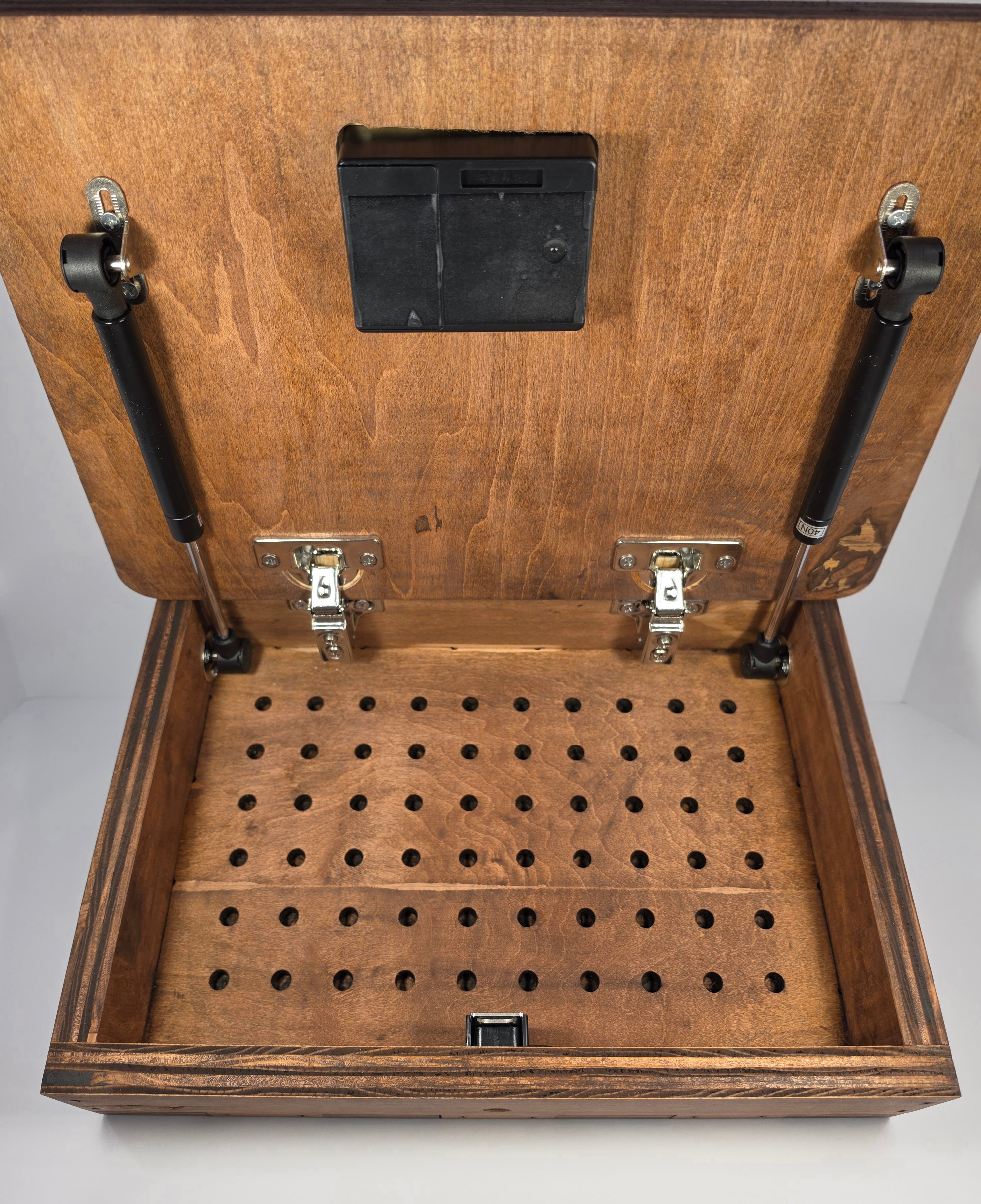 Skull Floral shown in Red Mahogany