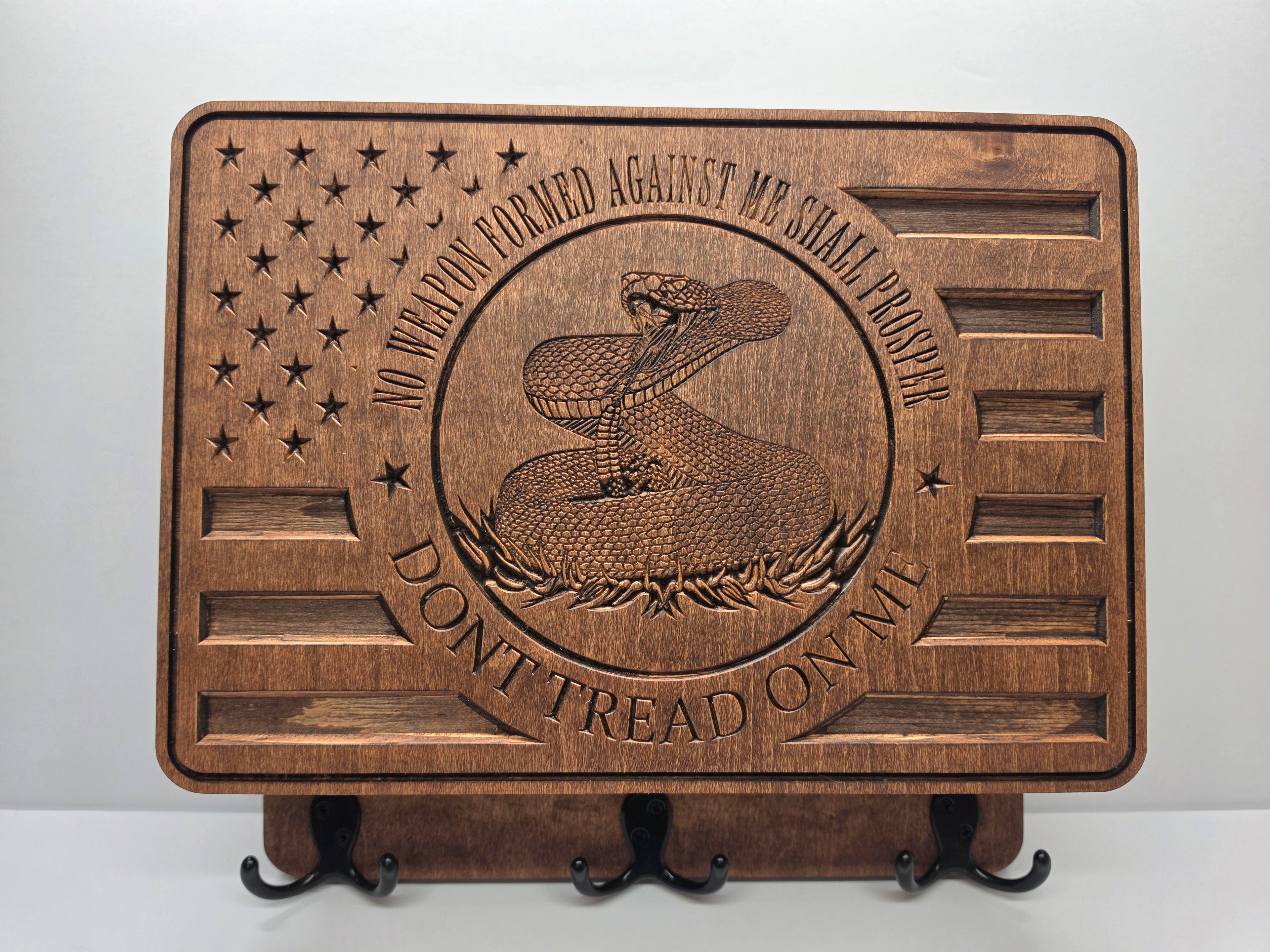 Don't Tread on Me with rack in Red Mahogany