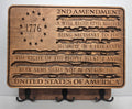1776 Second Amendment in Red Mahogany