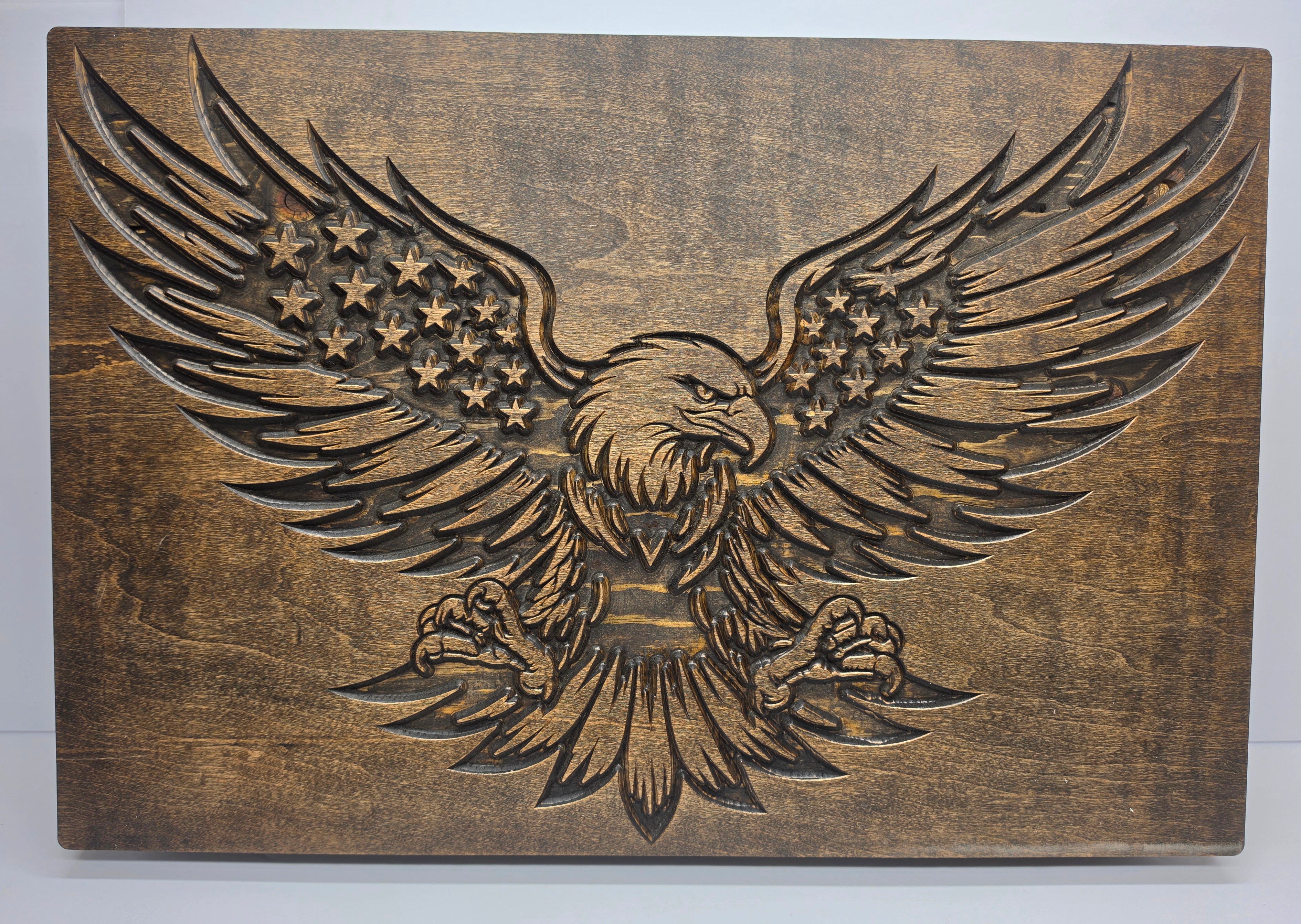 American Eagle Patriotic Gun Box in Espresso
