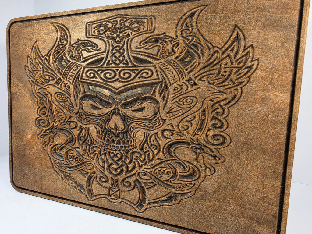 Nordic Skull Shown in Espresso
