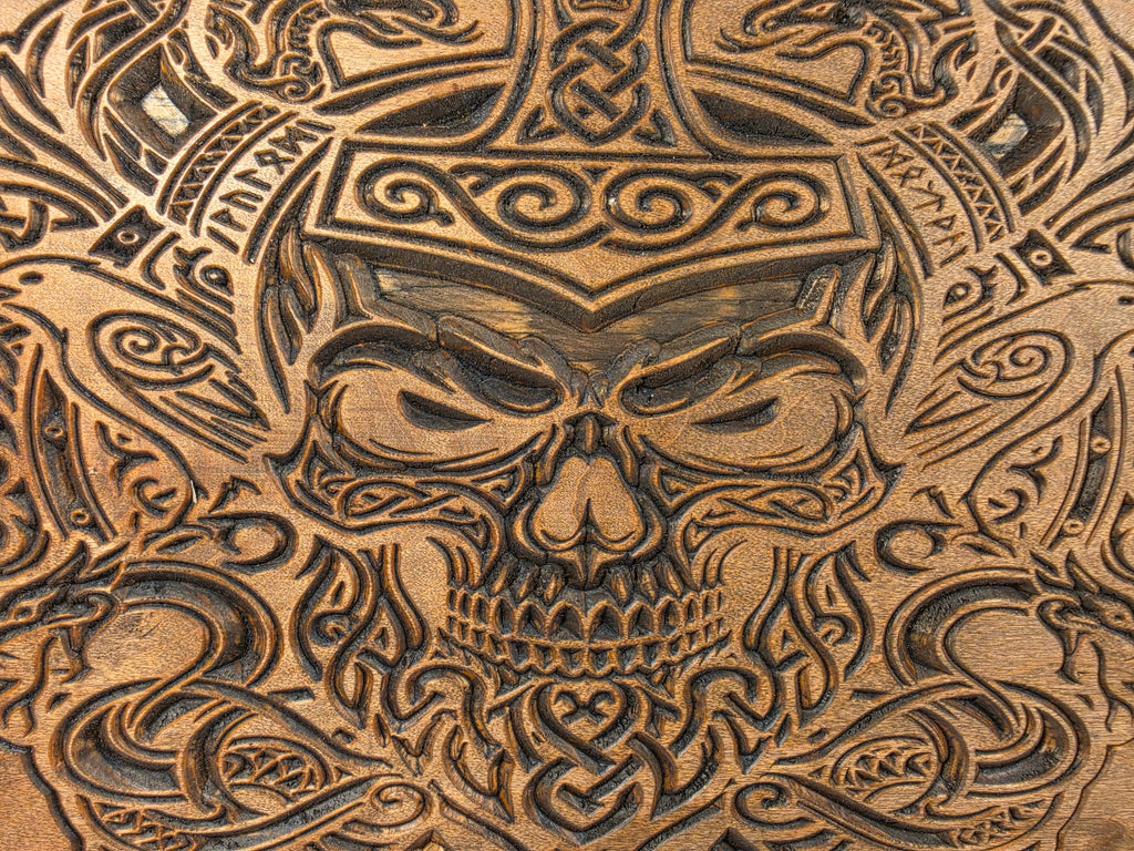 Nordic Skull Shown in Espresso