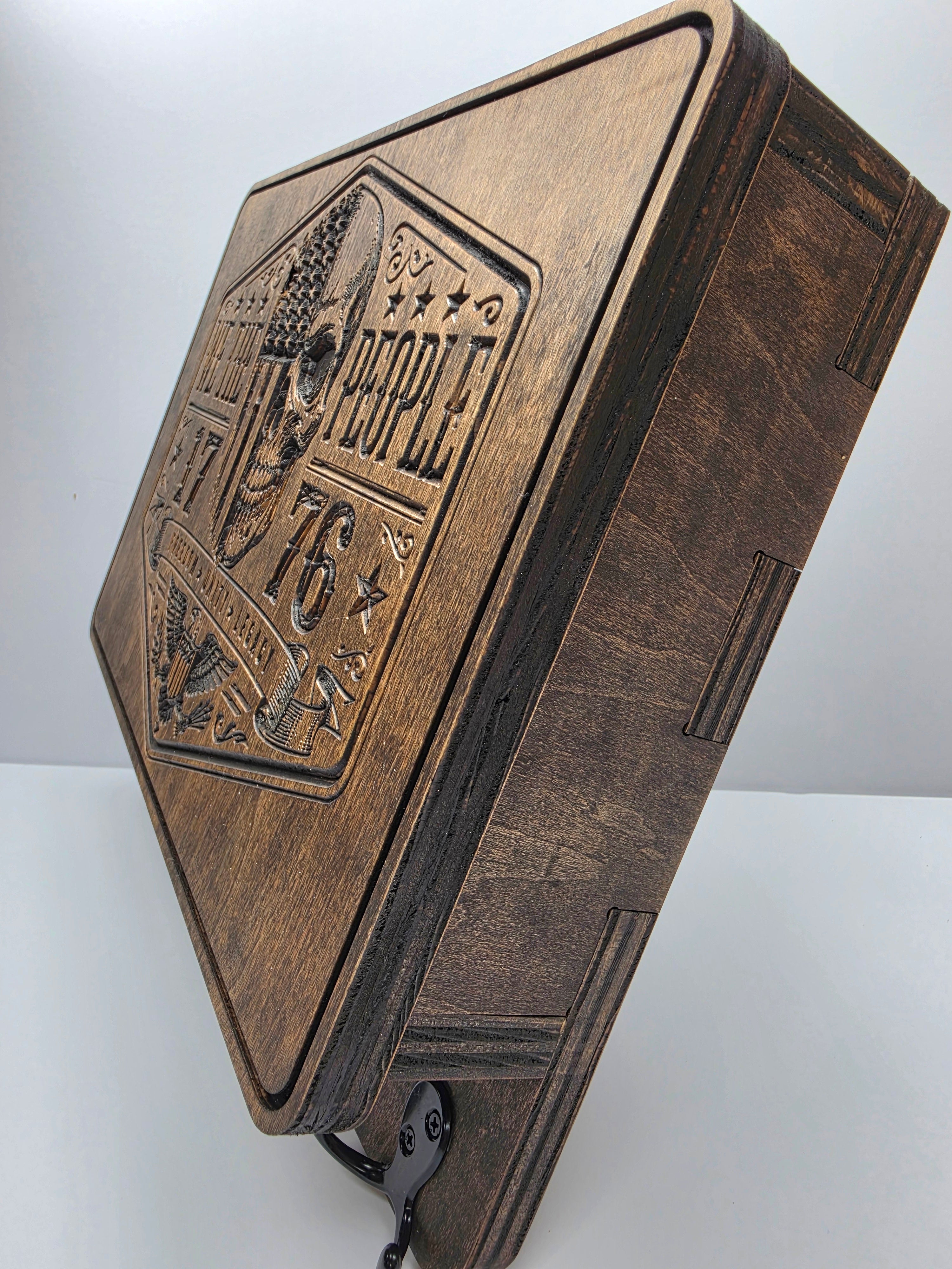 We The People 1776 Freedom Unity Legacy with rack in Jacobean