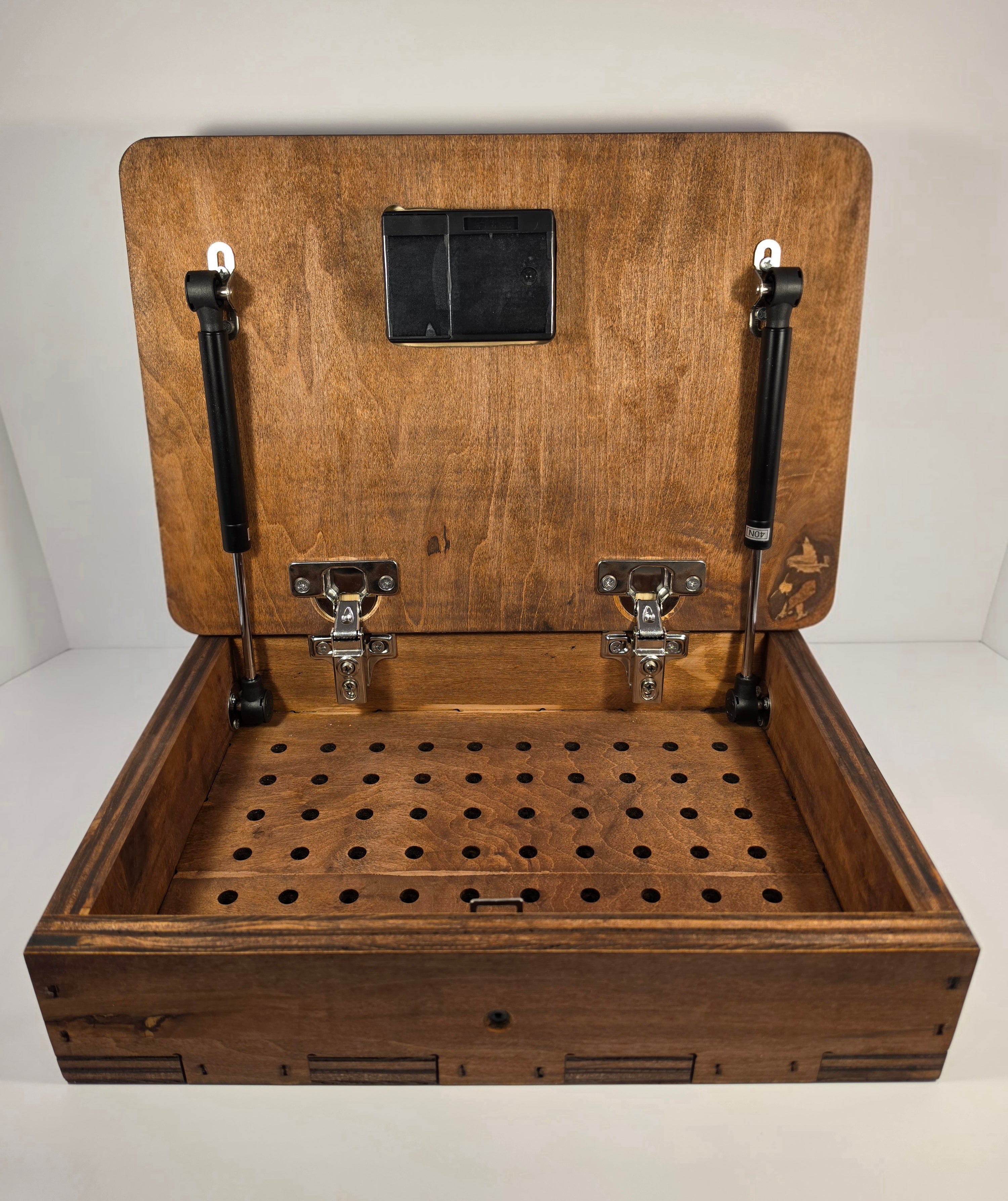 Skull Floral shown in Red Mahogany