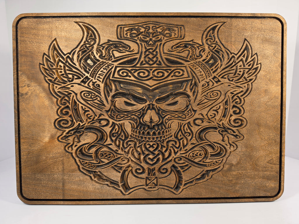 Nordic Skull Shown in Espresso