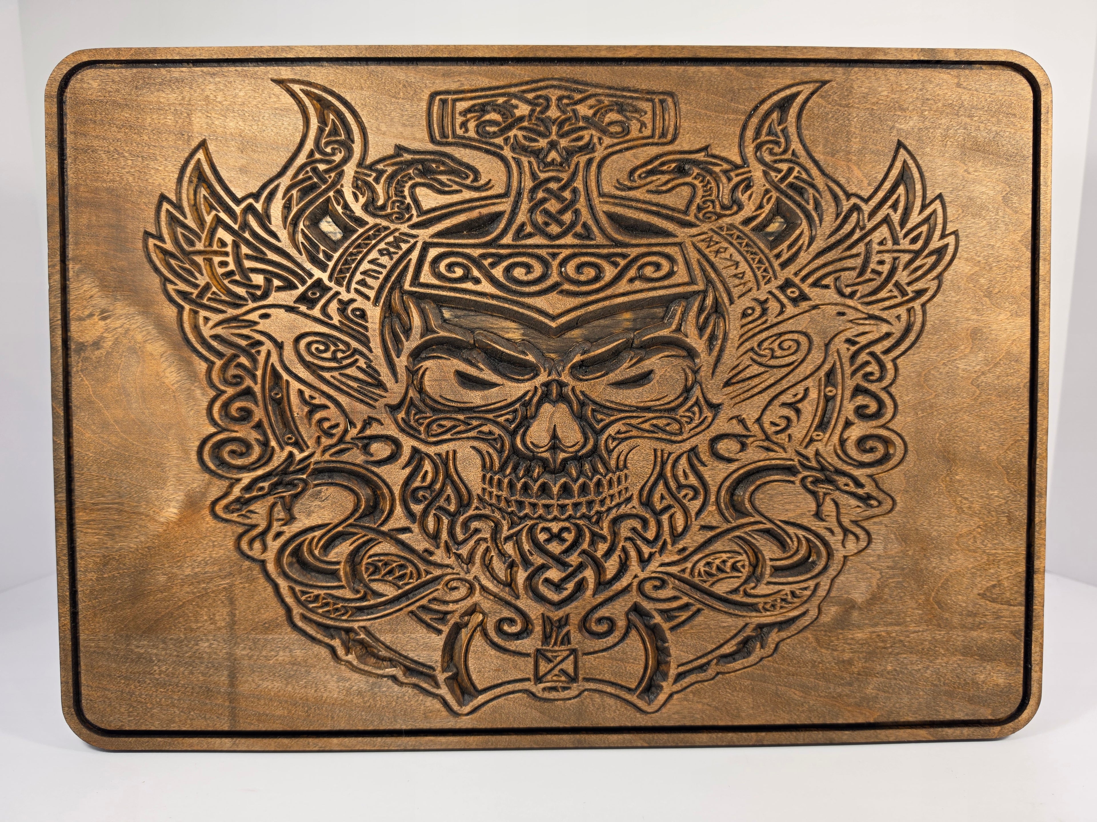 Nordic Skull Shown in Espresso